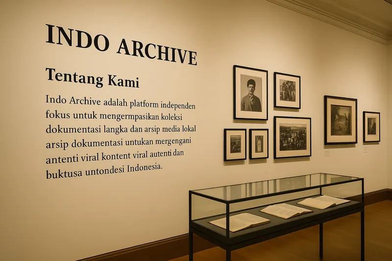 indo-archive-arsip-digital - Indo Archive Pameran arsip digital di ruang galeri Indo Archive yang menampilkan koleksi media langka dan konten viral Indonesia